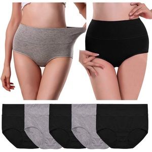Cotton High Waist Underwear for Women Full Coverage